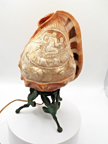 Antique conch shell - antique, lamp