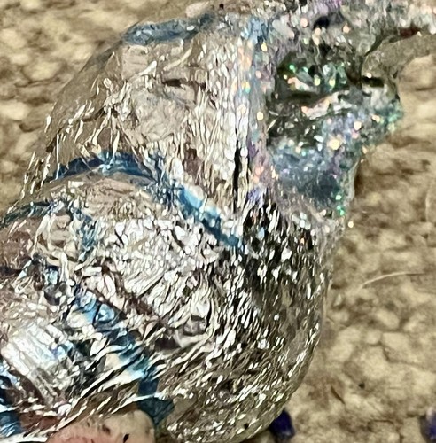Silver and glitter conch shell - conch,