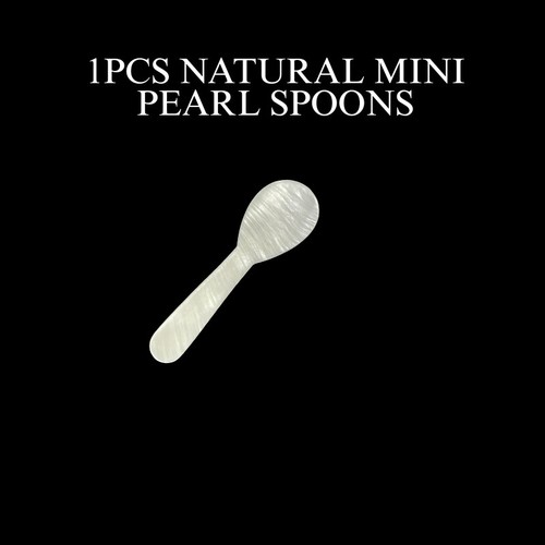 Natural mini pearl spoons - pearl,