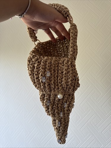 Novelty woven straw conch - novelty,