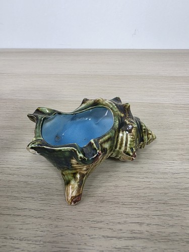 Vintage ceramic conch shell - vintage,