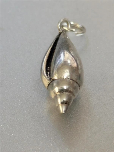 Solid sterling silver - solid, conch